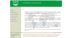 Desktop Screenshot of foodaidconvention.org